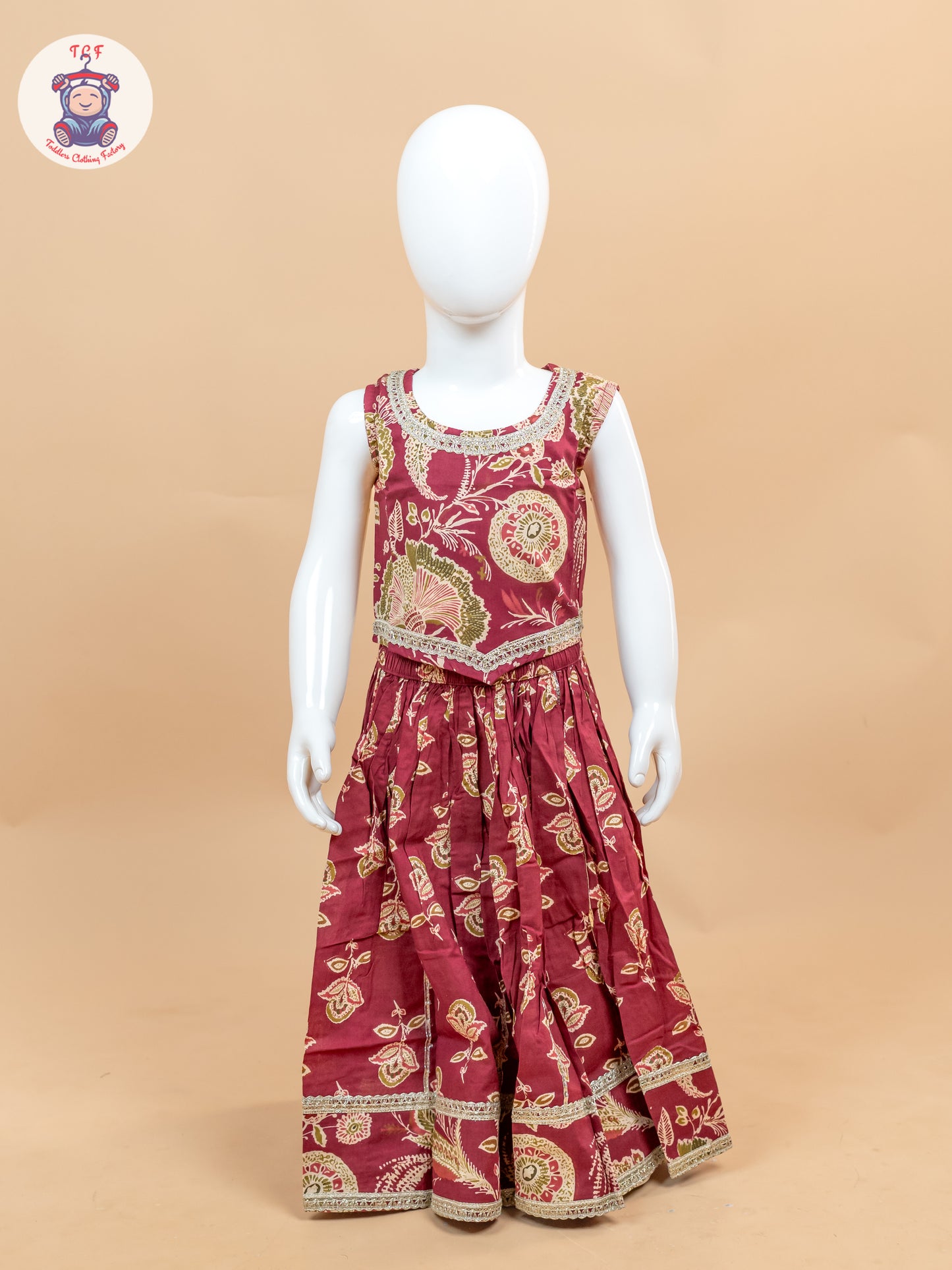 Majentha - Girls Floral Printed Lehenga Choli