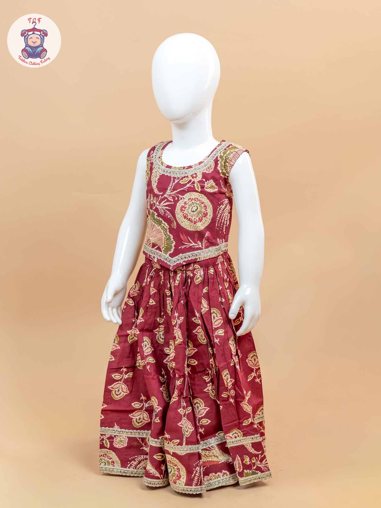 Majentha - Girls Floral Printed Lehenga Choli