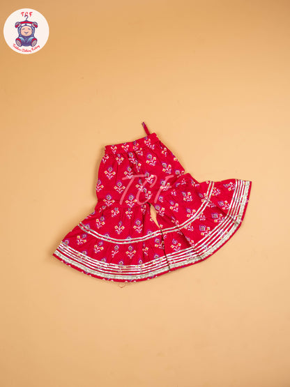 Pink  - Patola Printed Angrakha Salwar