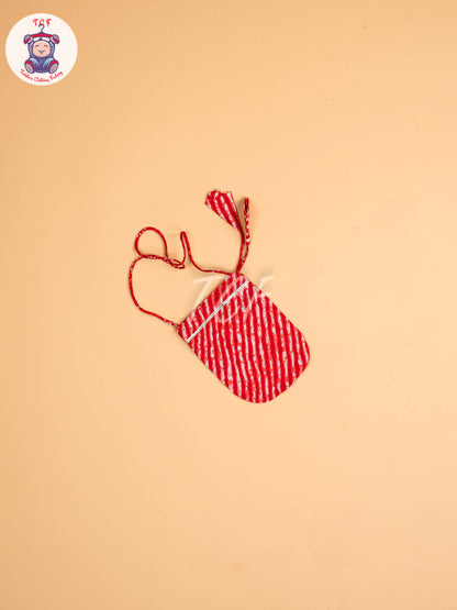 Red - Bandhini Printed Dhoti Salwar