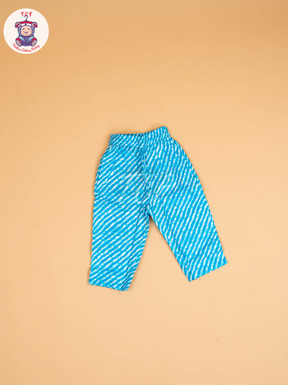 Sky Blue - Bandhini Printed Dhoti Salwar