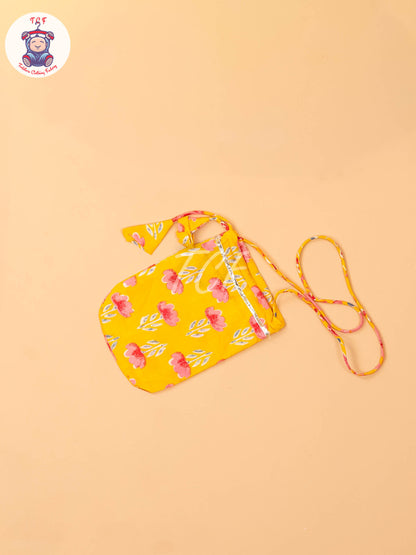 Yellow - Bandhini Printed Dhoti Salwar