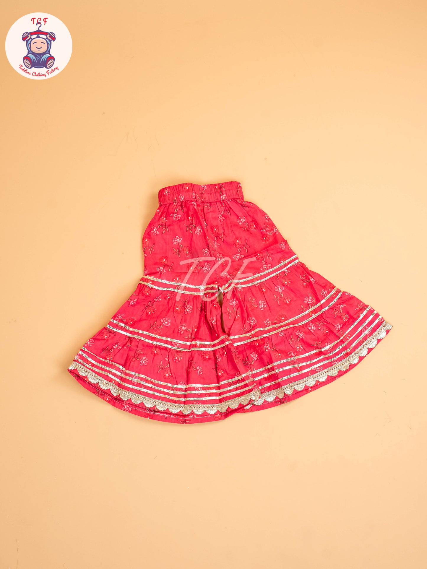 Rose Pink - Girls Floral printed Salwar