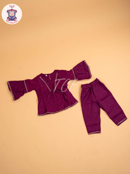 Purple - Girls Co-ords Sets
