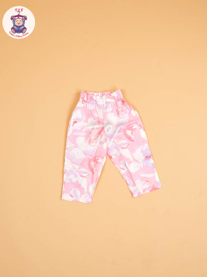 Baby Pink - Girls Floral printed Co-ords Sets