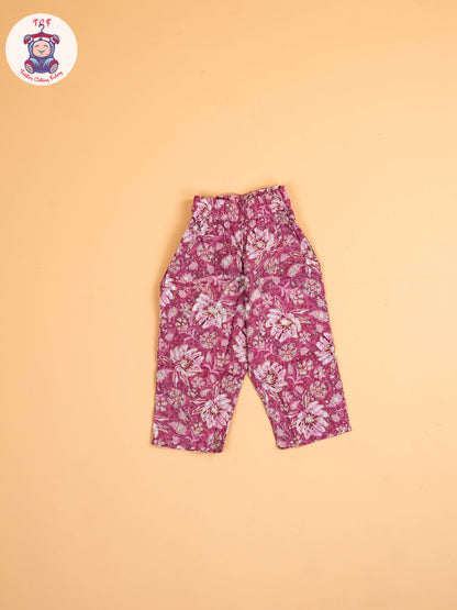 Lavender - Girls Floral printed Co-ords Sets