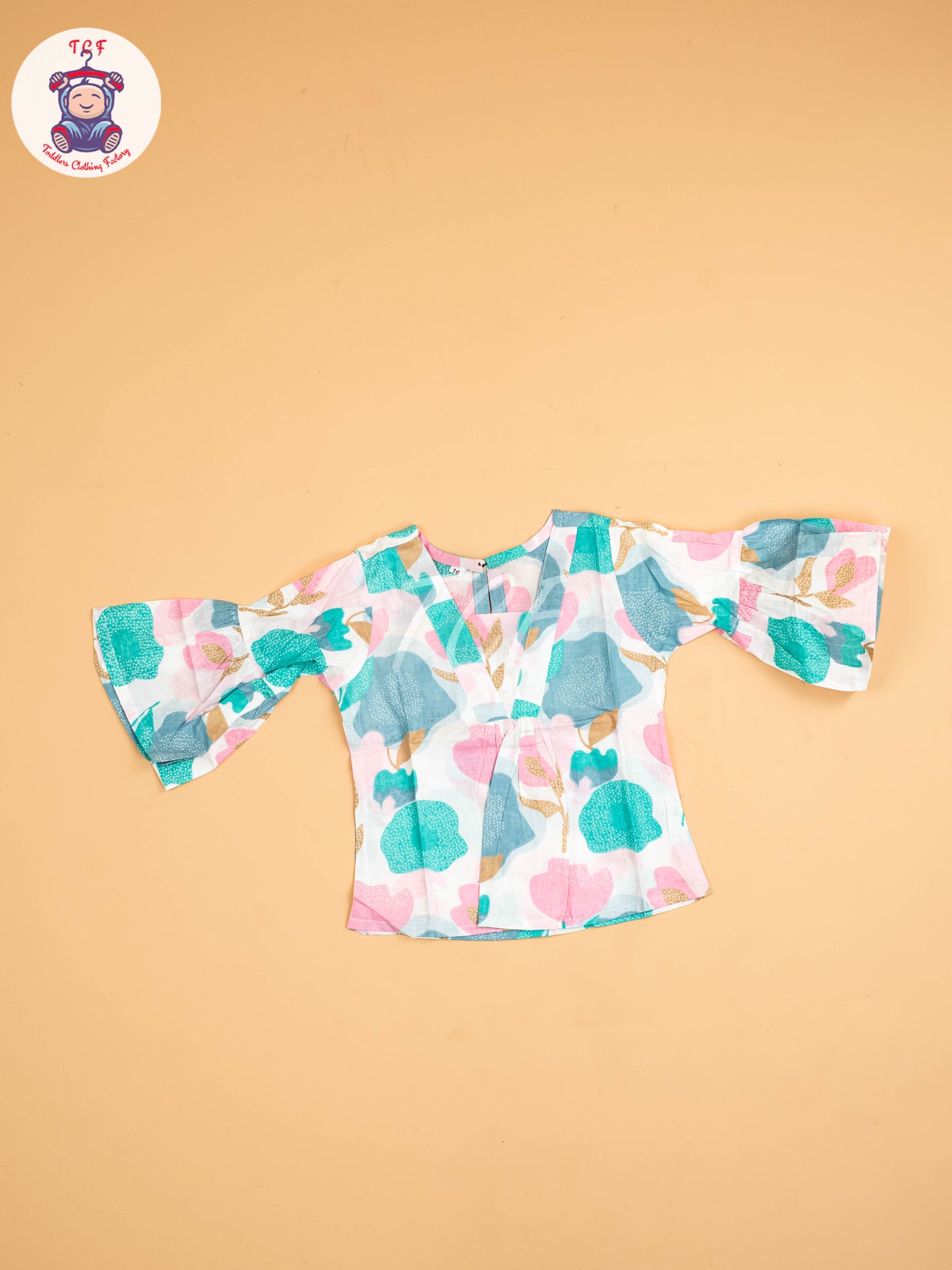 White - Girls Floral printed Co-ords Sets