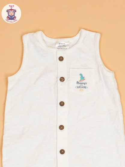 White - Unisex Rompers