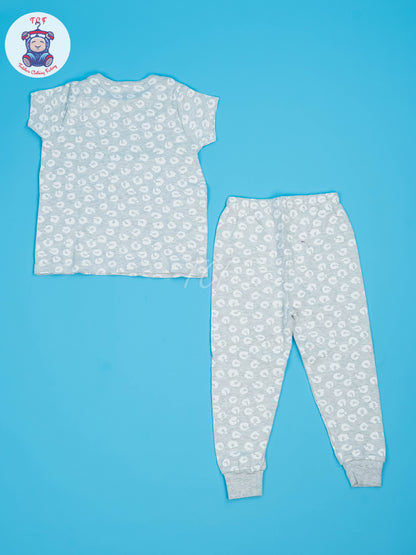 White & Grey - Boys Night Wear