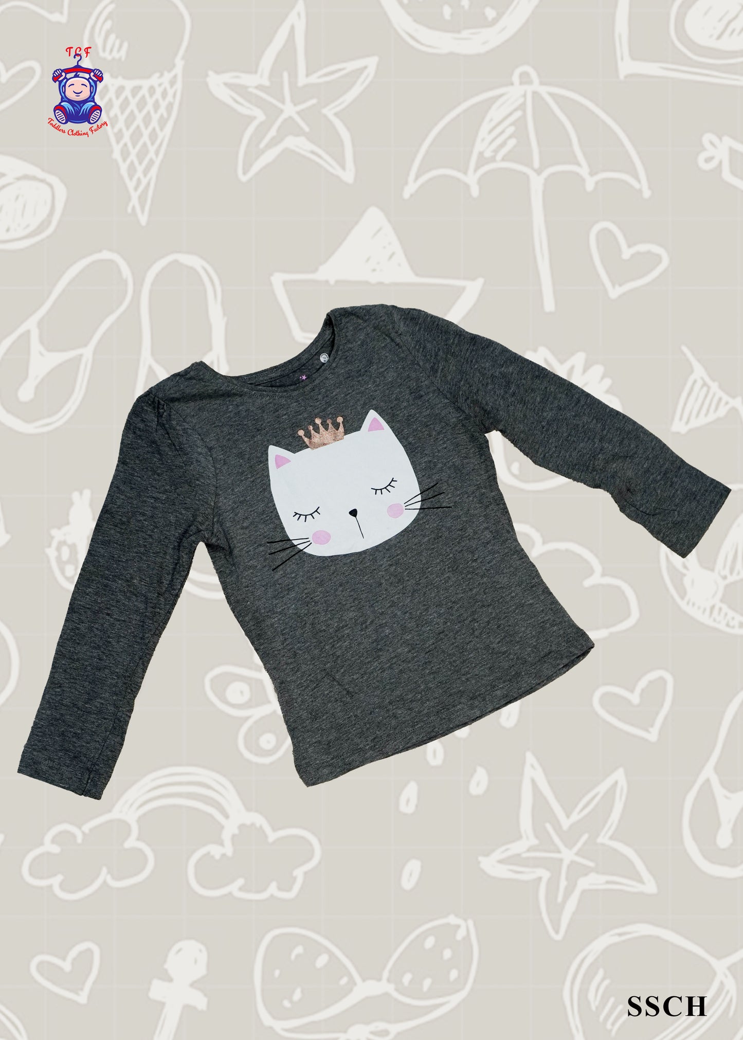 Grey - Girls Tees