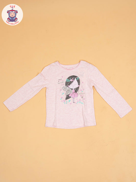 Pink - Girls Long Sleeves Tees