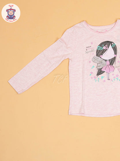 Pink - Girls Long Sleeves Tees