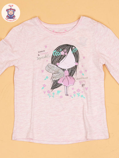 Pink - Girls Long Sleeves Tees