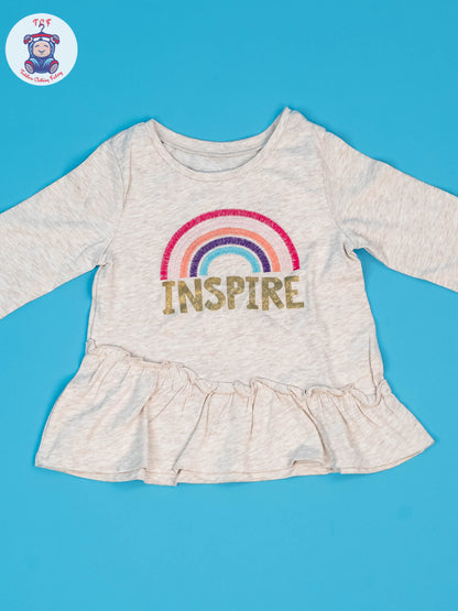 Grey - Girls Full Sleeve Tees