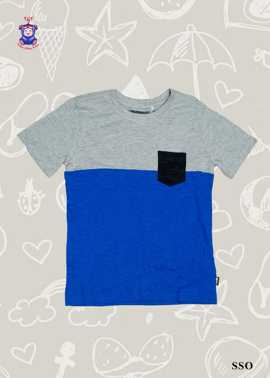Grey & Blue - Boys Tees Otherside