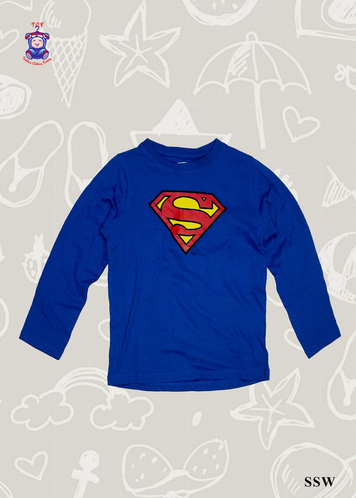 Blue - Boys Tees Superman