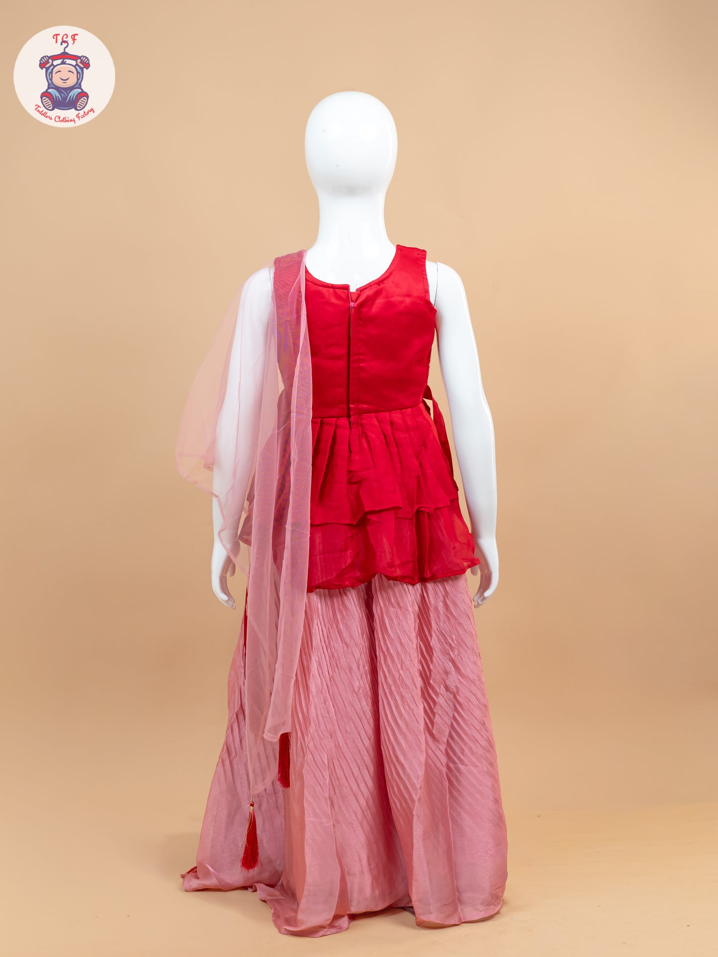 Red - Girls Readymade Lehenga Choli