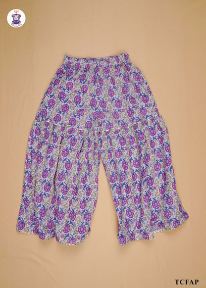 Baby Pink - Printed A-Line Kurti Set