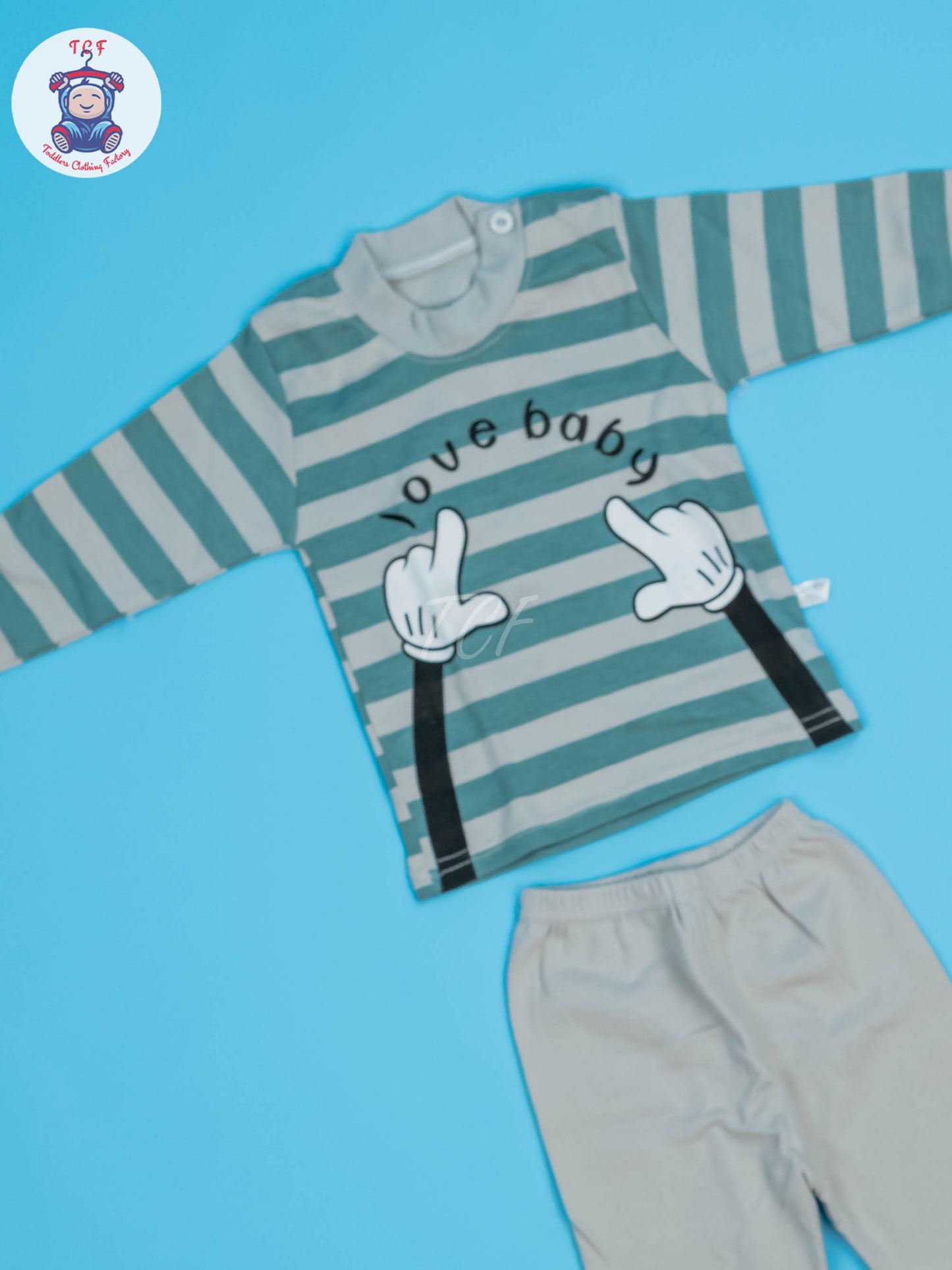 Light Green & Grey - Boys Night Wear