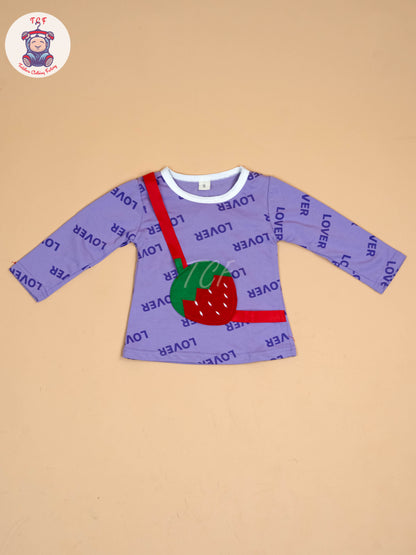 Lavender - Girls Strawberry Jean and Top