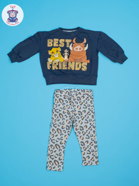 Blue & Grey - Sweat Shirt & Pant