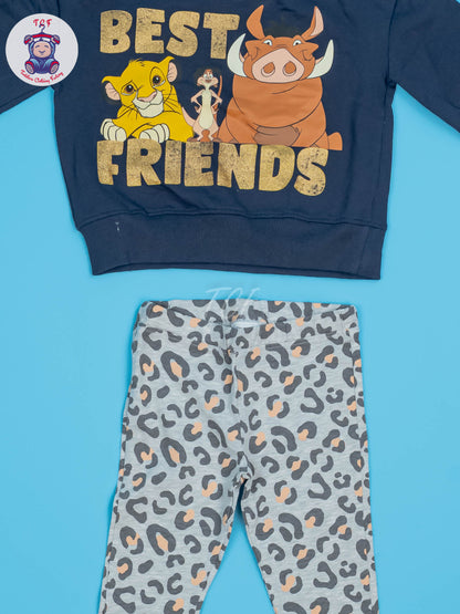 Blue & Grey - Sweat Shirt & Pant