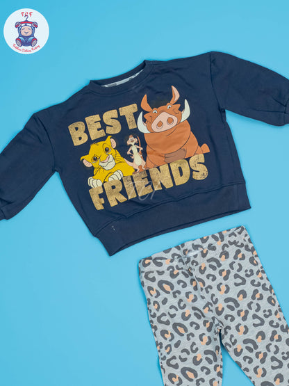 Blue & Grey - Sweat Shirt & Pant