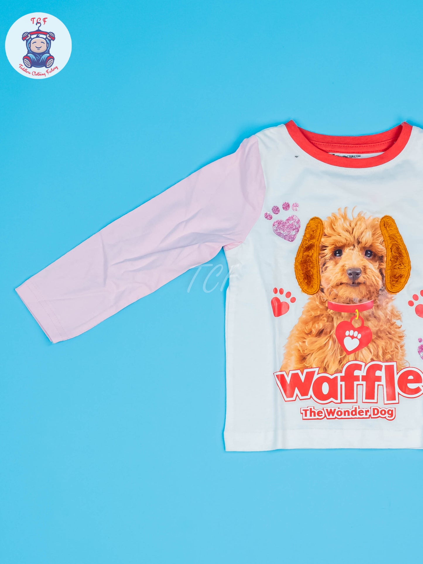 White & Pink - Waffle Pyjama Sets