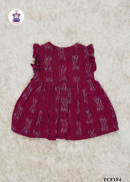 Magenta Pink - Ikat Frock