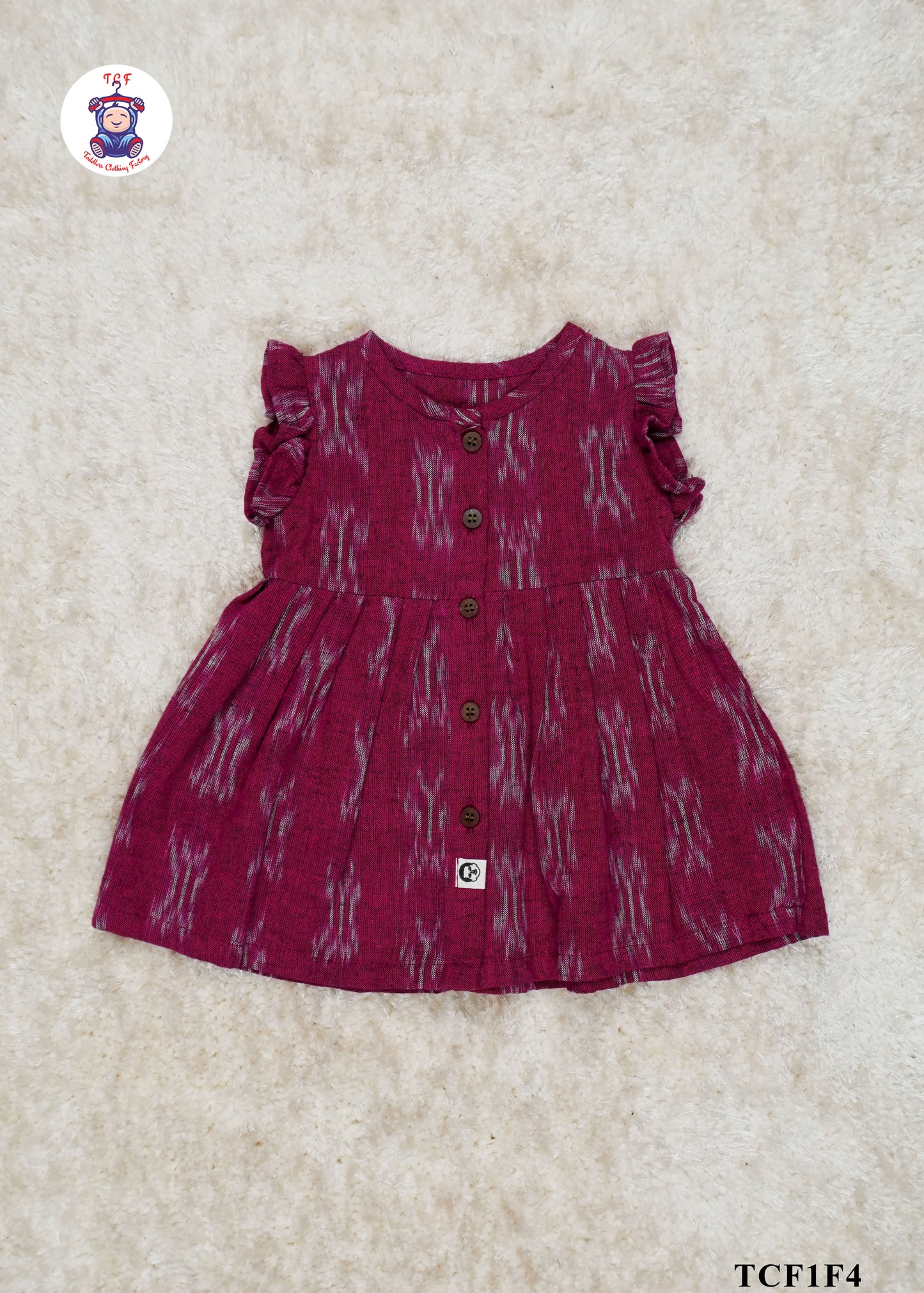 Magenta Pink - Ikat Frock