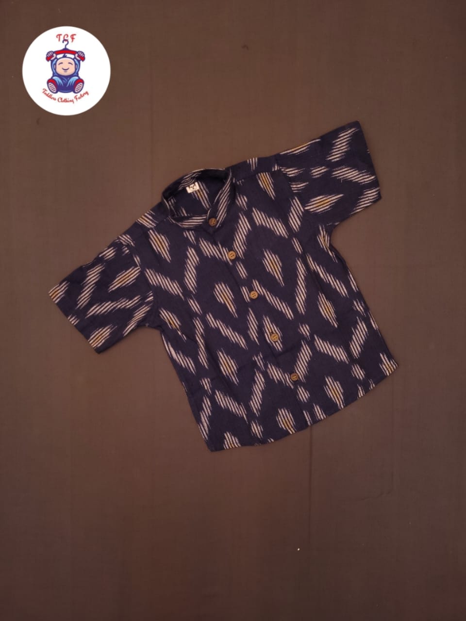 Blue - Boys Readymade Ikat Shirts