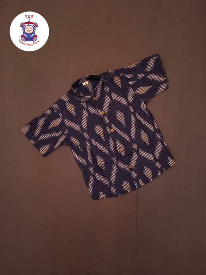 Blue - Boys Readymade Ikat Shirts