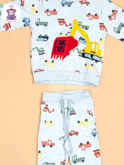 Grey - Boys JCB Jogger set