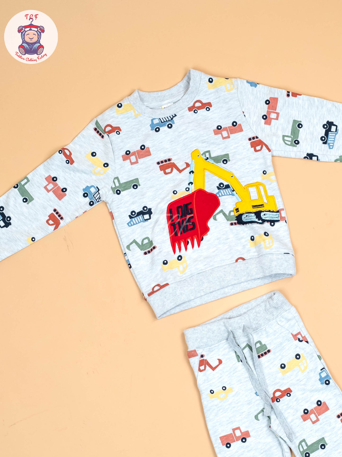 Grey - Boys JCB Jogger set