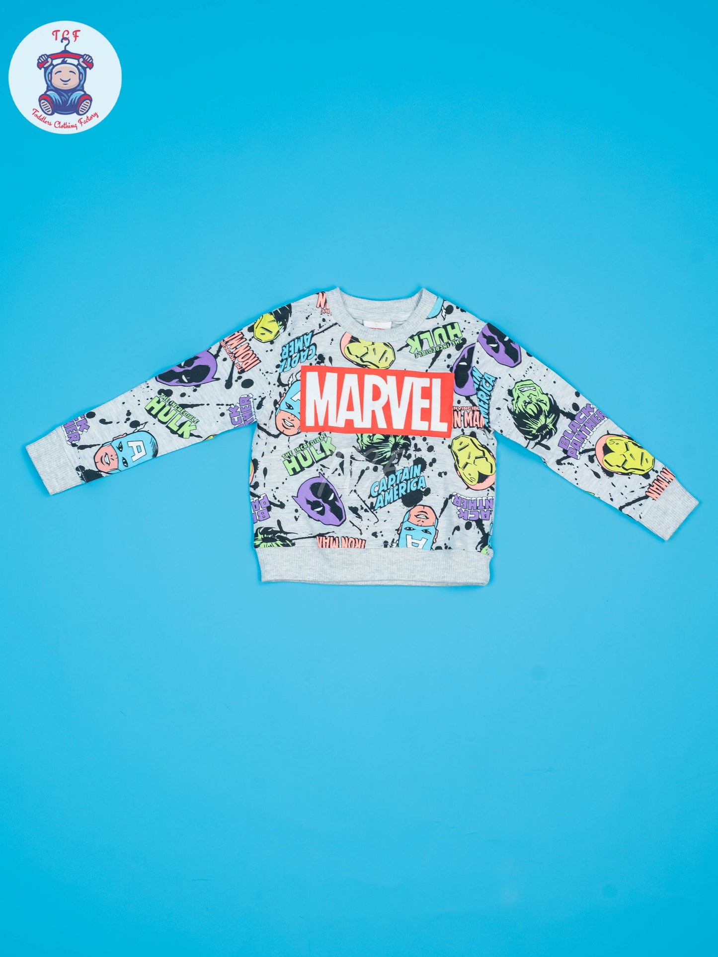 Grey - Boys Marvel Jogger set