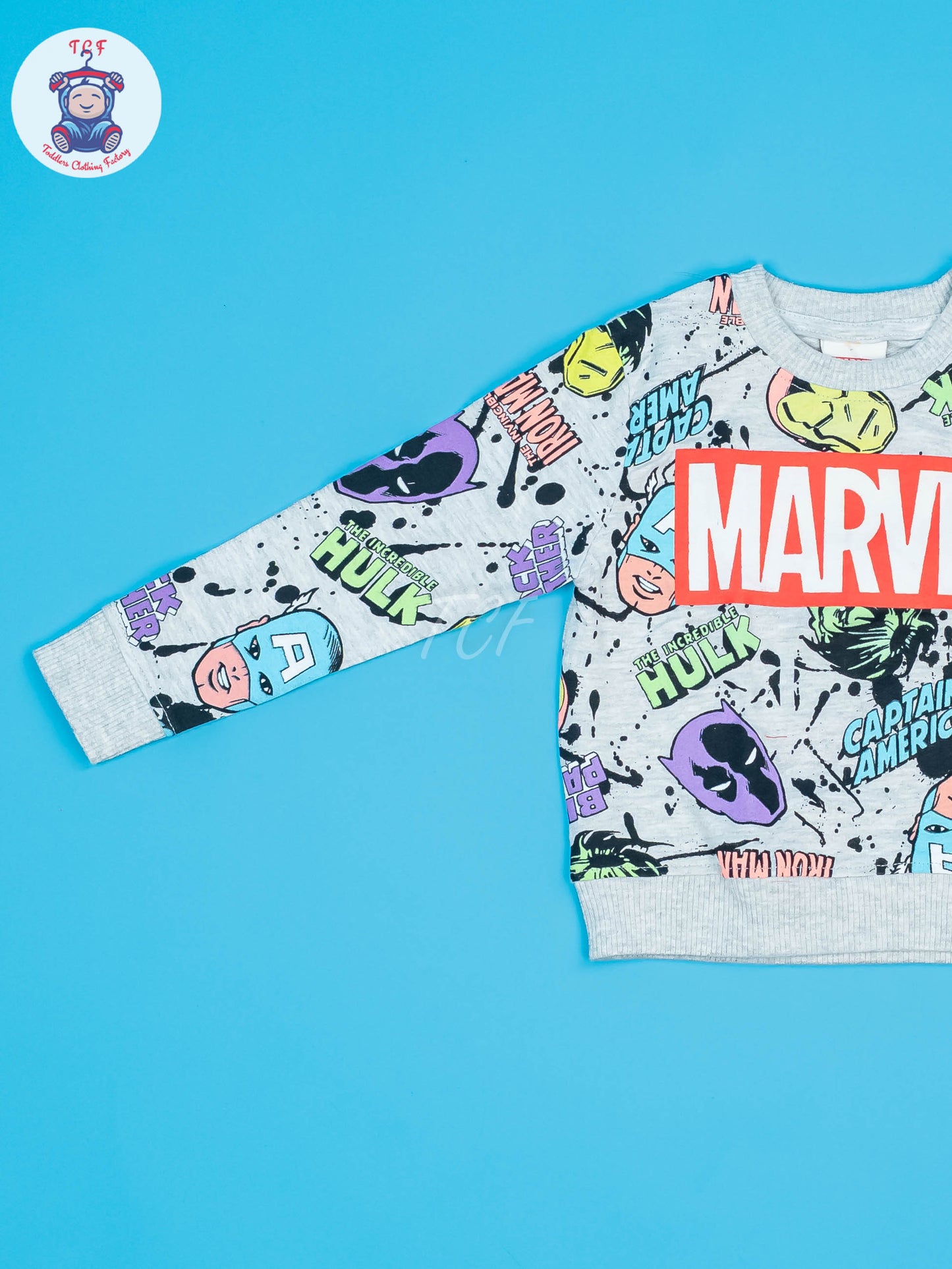 Grey - Boys Marvel Jogger set