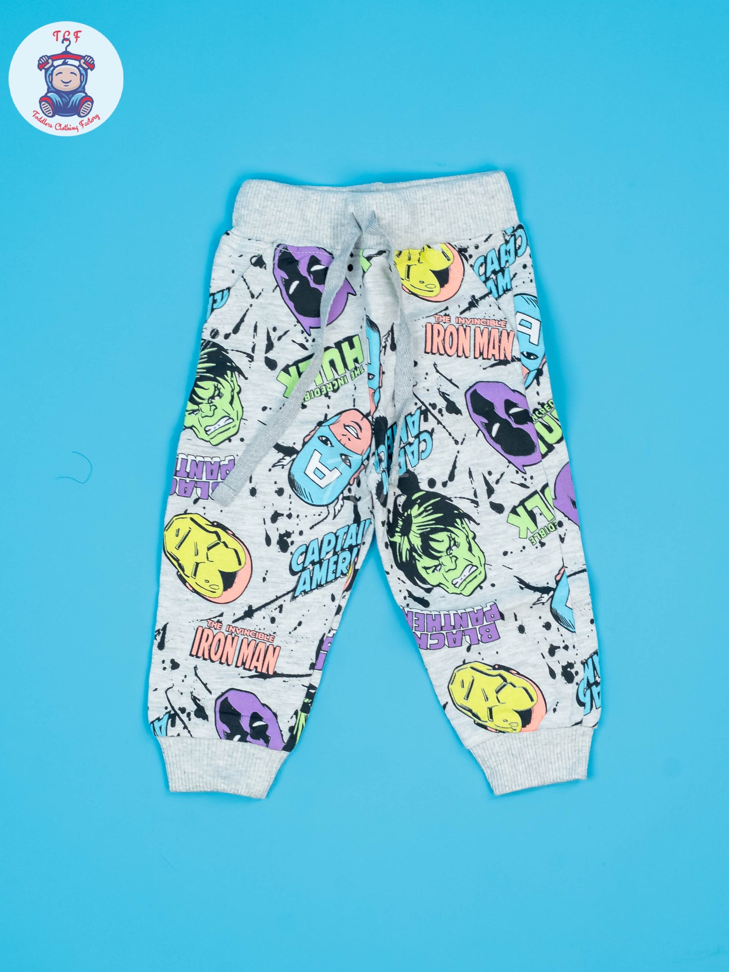 Grey - Boys Marvel Jogger set
