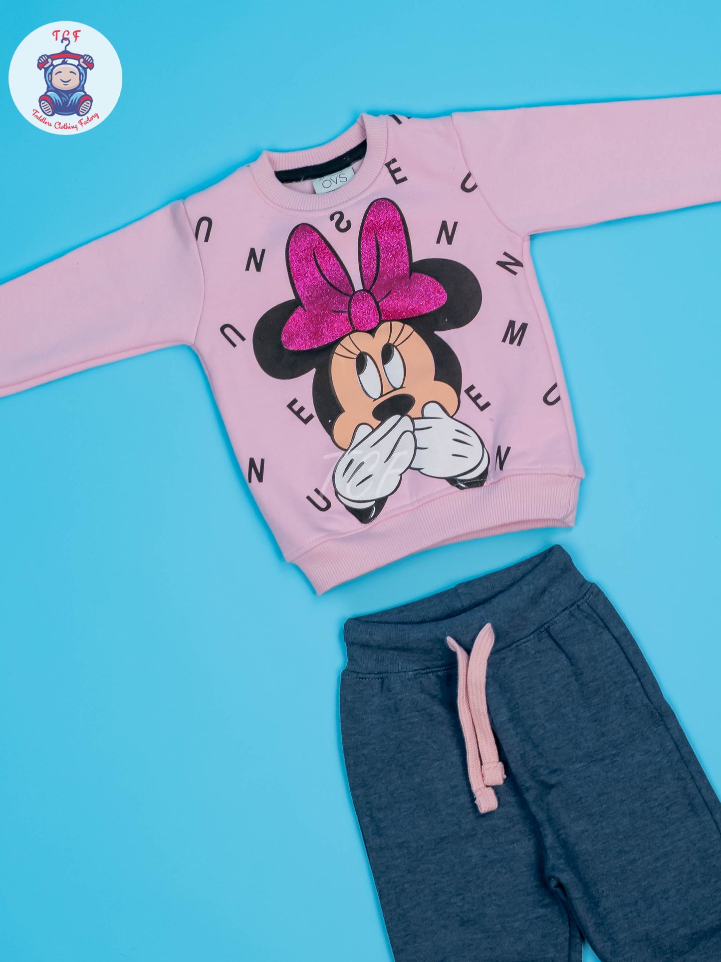 Pink & Blue - OVS Micky Jogger set