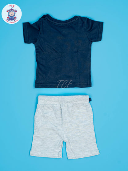 Blue & Grey - Boys T-Shirt & Shorts