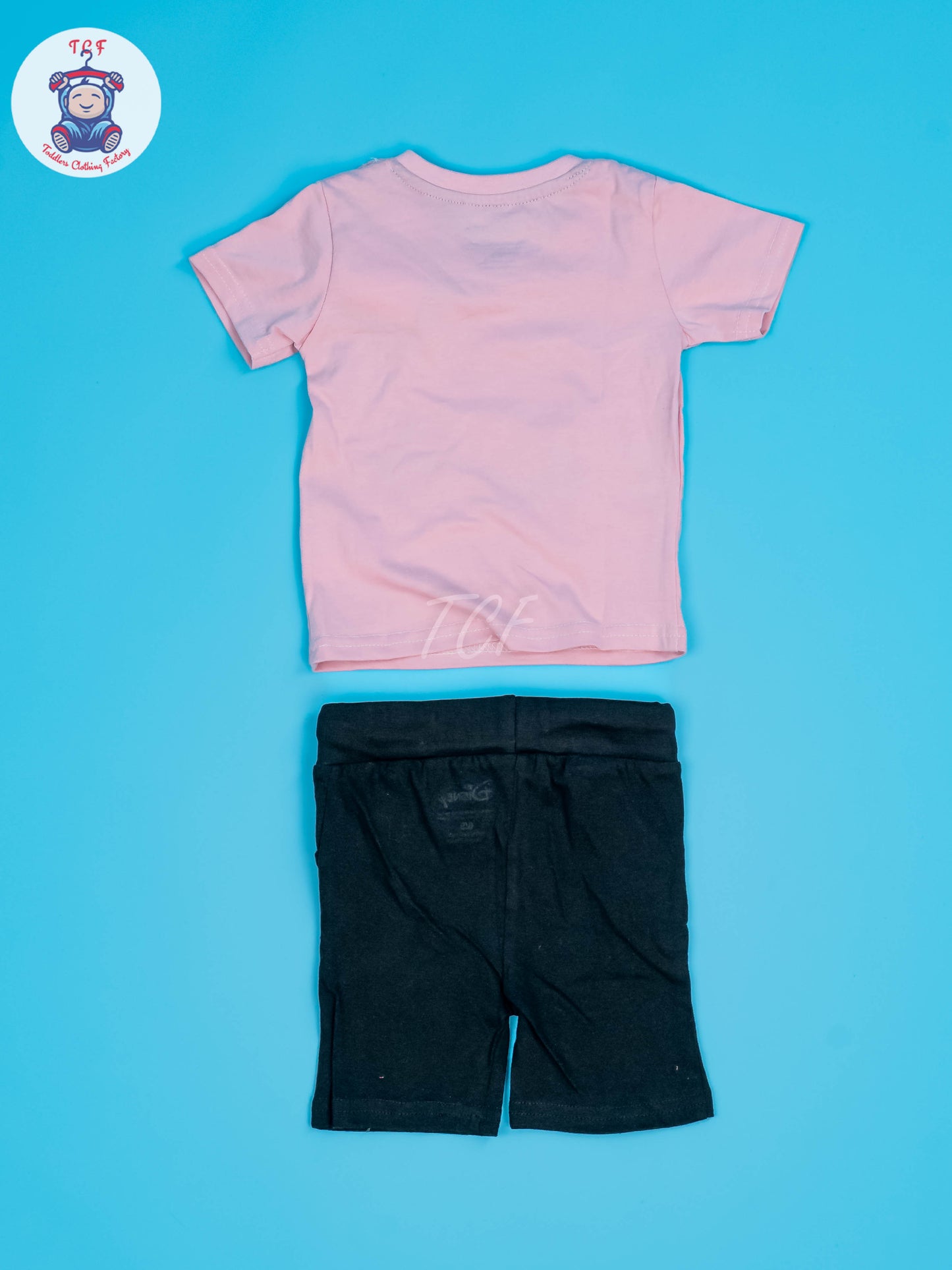 Pink & Black - Girls Tshirt & Shorts