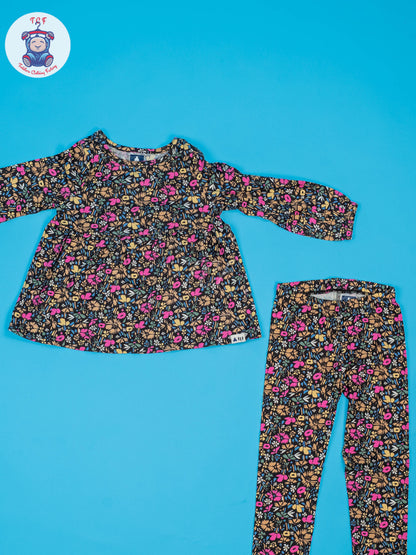 Black - Girls GAP Printed Set