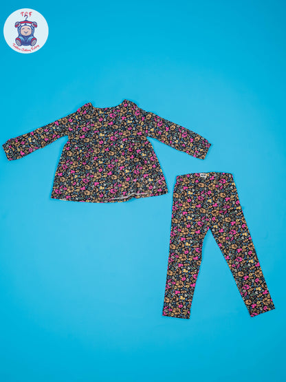 Black - Girls GAP Printed Set