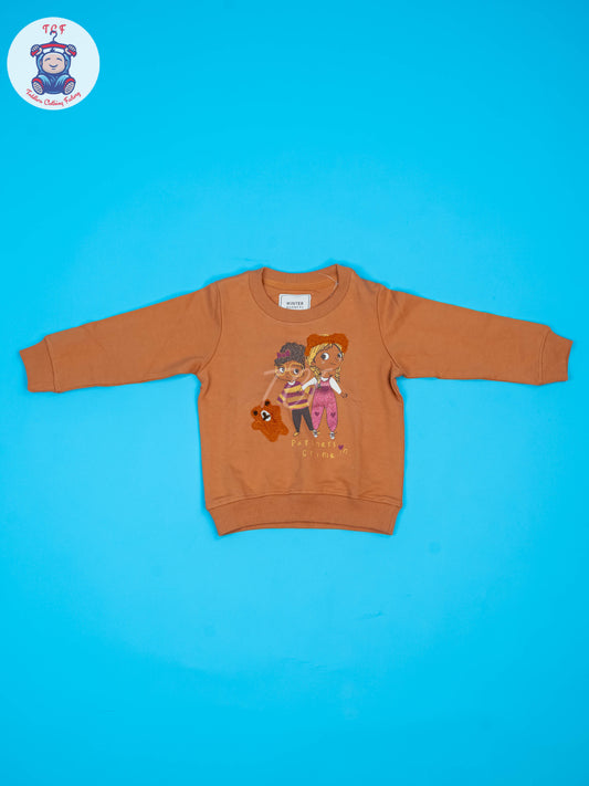 Brown - Girls Sweat Shirt