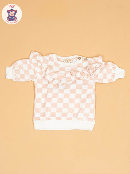 White & Peach - Jessica Sweatshirt