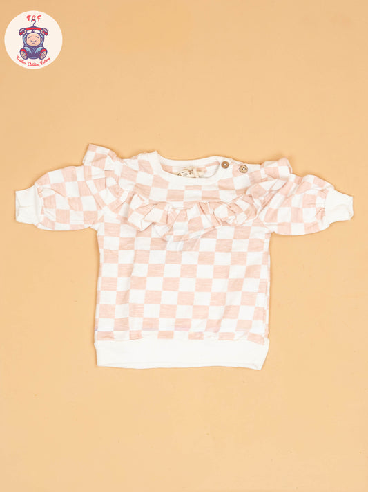 White & Peach - Jessica Sweatshirt