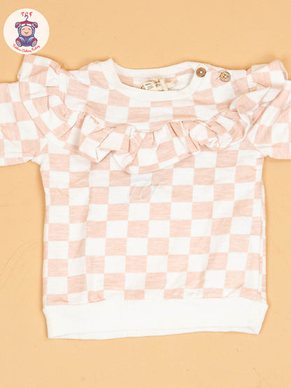 White & Peach - Jessica Sweatshirt