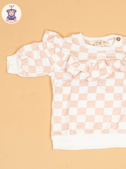 White & Peach - Jessica Sweatshirt