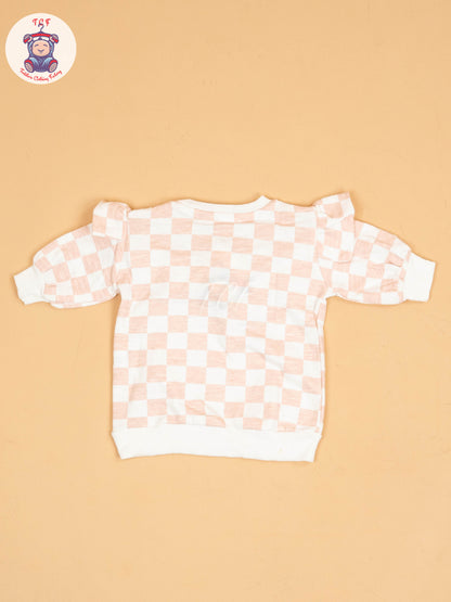 White & Peach - Jessica Sweatshirt