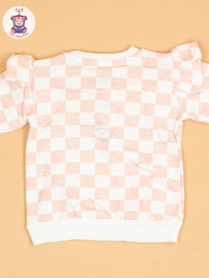 White & Peach - Jessica Sweatshirt