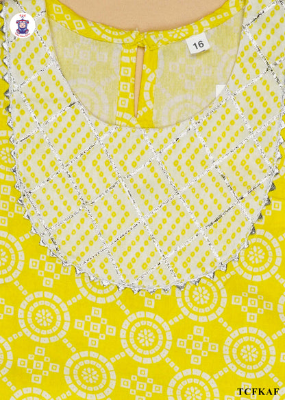 Lime - Printed Kurti Set